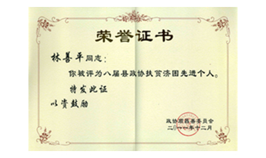 盡心盡力謀發(fā)展 盡職盡責(zé)為和諧--記縣政協(xié)常委、虹潤(rùn)公司董事長(zhǎng)林善平