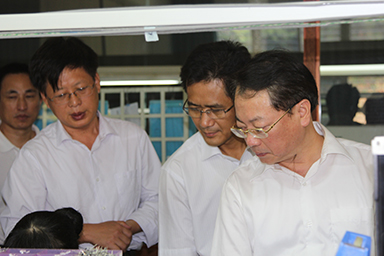 福建省紀委副書記、監(jiān)察廳廳長陳善光一行視察虹潤公司